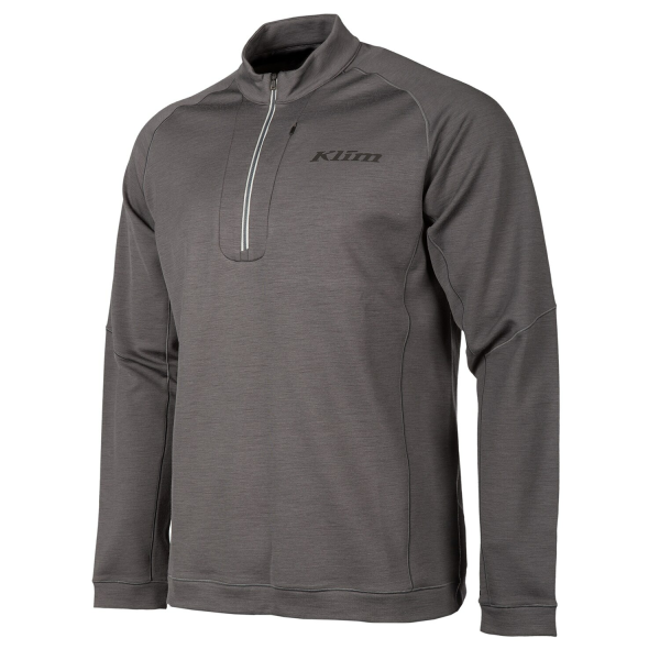 Bluza Corp Snowmobil Klim Teton Merino Wool 1/4 Zip Base Layer Asphalt-11