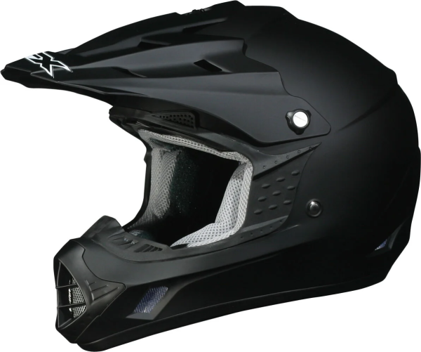 Youth Fx-17ye Offroad Helmet Matte Black Large Black, Matte L, 1, nordicamoto.ro