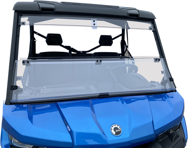 Deluxe Full Folding Windshield Clear -0