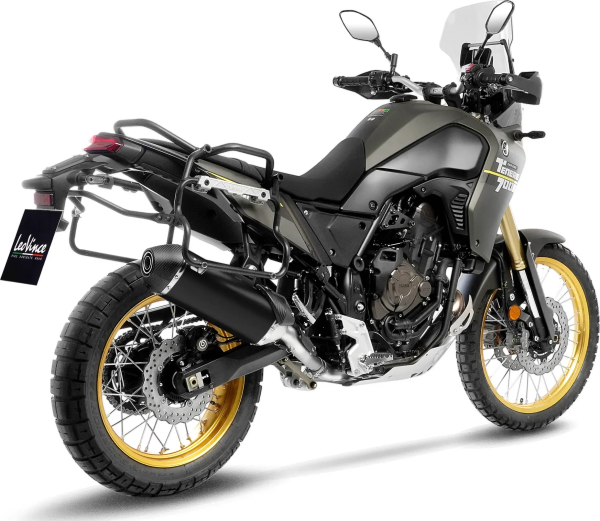 Tobă de eșapament LeoVince LV-14 Black Edition Slip-On pentru Yamaha Ténéré 700, 3, nordicamoto.ro