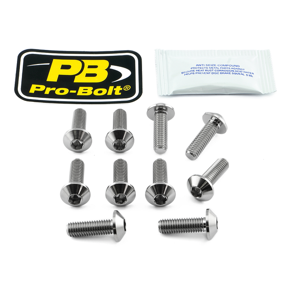 Brake Rotor Mounting Bolt Kit Silver, Titan, 2, nordicamoto.ro