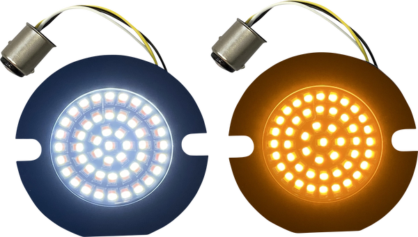 Genesis® 4 Amber/white Led Turn Signal Inserts Amber, White, 2, nordicamoto.ro