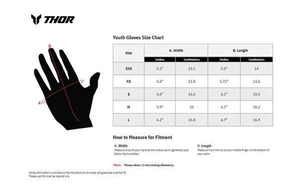 Youth Launchmode Split Gloves Blue -0