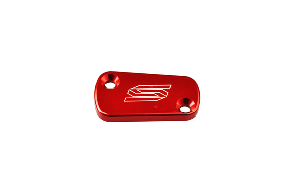 Rear Brake Reservoir Cover Red, Aluminum, Anodized 