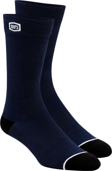 100% Solid Socks Blue  L/XL, 1, nordicamoto.ro