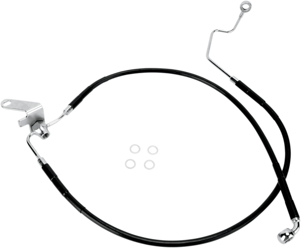 Stainless Steel Brake Line Kit Black, 1, nordicamoto.ro