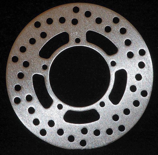 Round D-series Scooter Brake Rotor Silver, Stainless Steel, Zinc, 1, nordicamoto.ro
