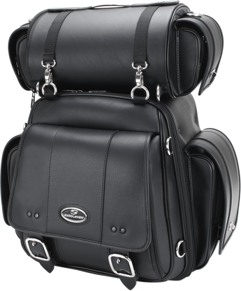Sissy Bar Bag With Roll Bag Black, 1, nordicamoto.ro