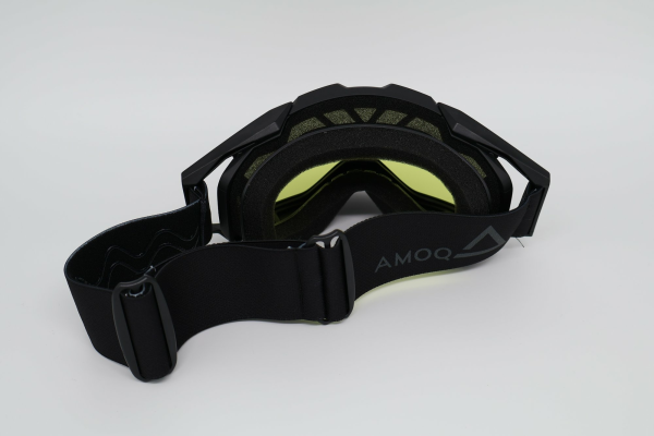 AMOQ Youth Snow Goggles Black-Grey, yellow lens-0