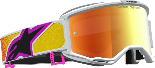 Vision 5 Drag Goggle White, Red, Orange, 3, nordicamoto.ro
