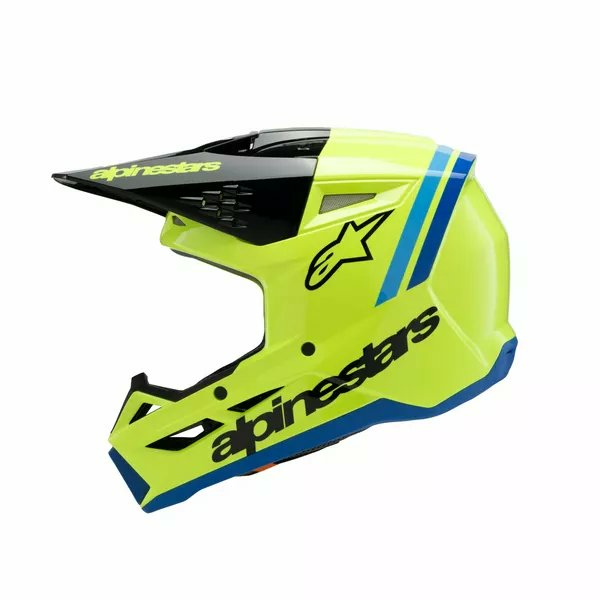 Casca Copii Alpinestars S-Mm3 Radium Black/Blue/Yellow-5