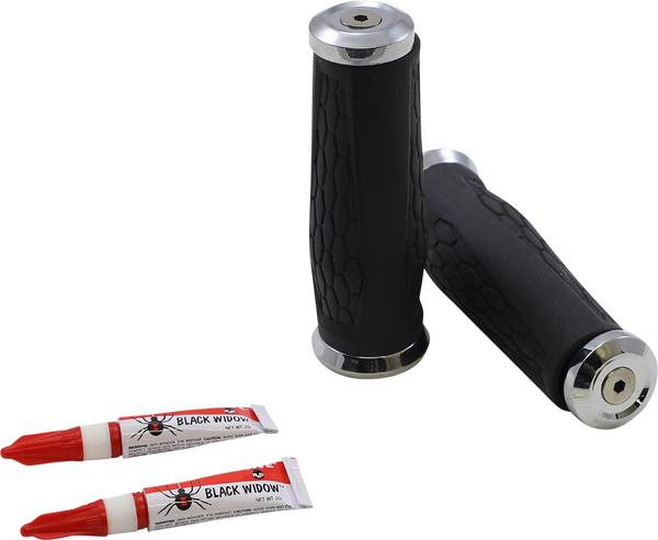 Hex Grips Silver, 2, nordicamoto.ro