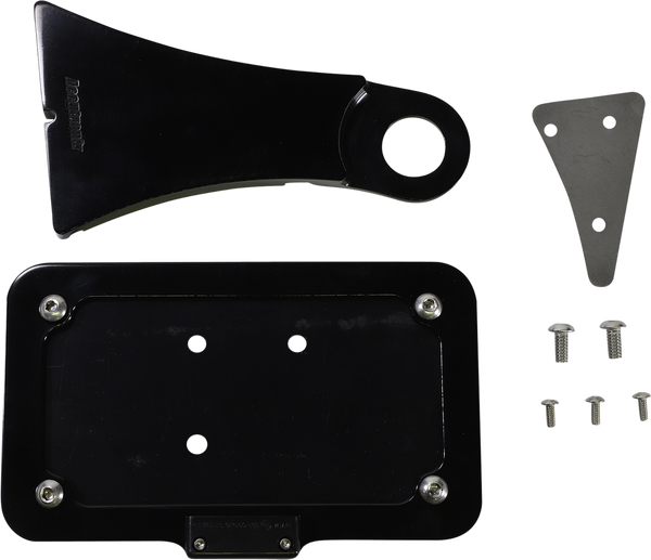 Side Mount License Plate With Led Tag Light White, 1, nordicamoto.ro