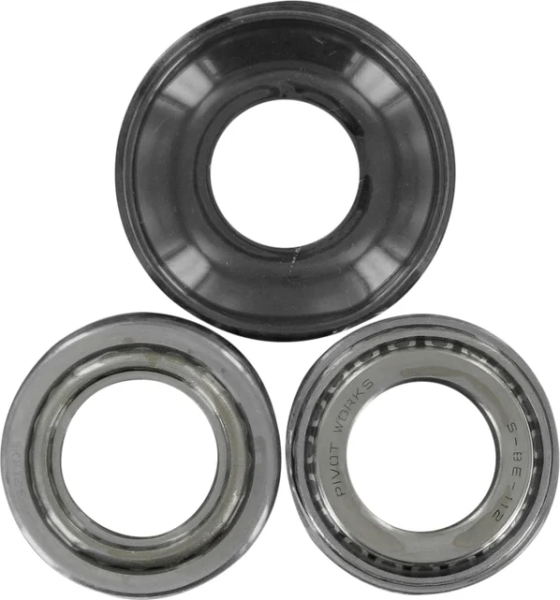 Steering Stem Bearing Kit Black, Chrome