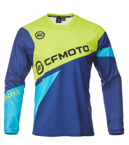 TRICOU MOTO CFMOTO MX / ENDURO RIDING JERSEY – ALBASTRU / GALBEN, 1, nordicamoto.ro