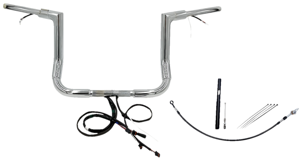 Plug & Play Ez Install 1-1/2(r) Flat Top Handlebar Kit Silver, 1, nordicamoto.ro