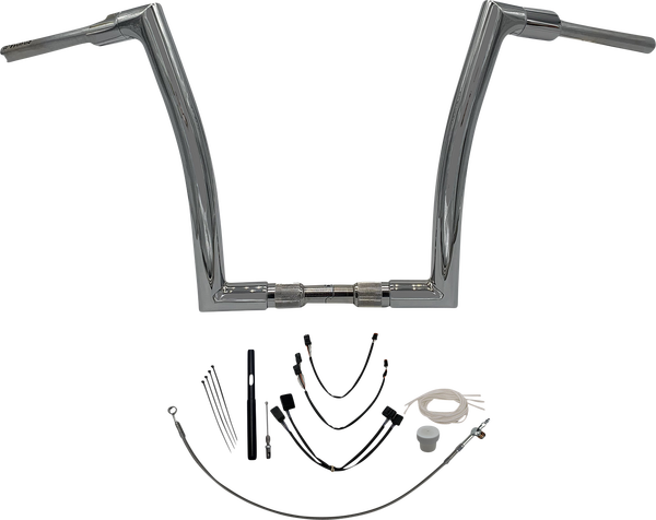 1-1/2(r) Ez Install Flat Top Handlebar Kit Silver, 2, nordicamoto.ro