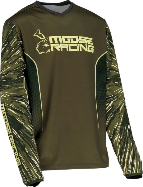 Tricou copii Moose Racing Agroid Olive/Tan-3