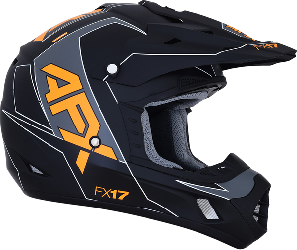 Helmet Fx17 M-blk/org Sm Orange S, 2, nordicamoto.ro