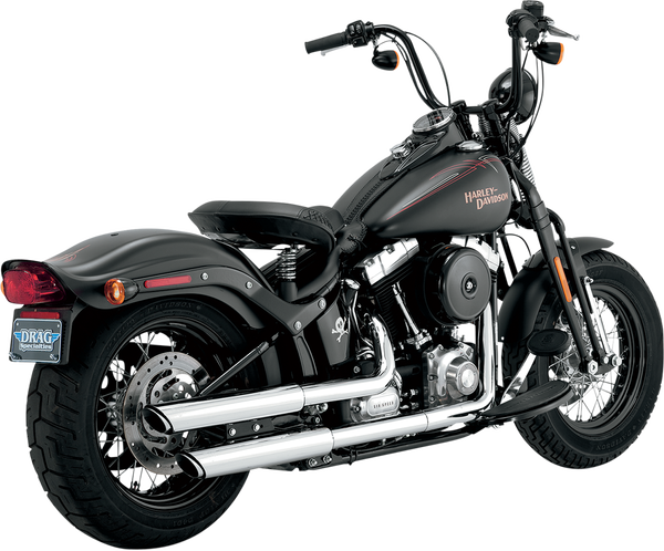 3(r) Round Twin Slash Slip-on Mufflers Black, 1, nordicamoto.ro
