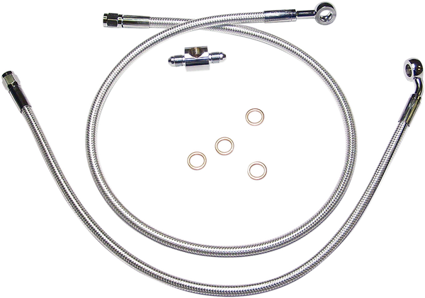 Braided Dot Rear Brake Line Kit Chrome, Sterling Chromite® Ii, 2, nordicamoto.ro