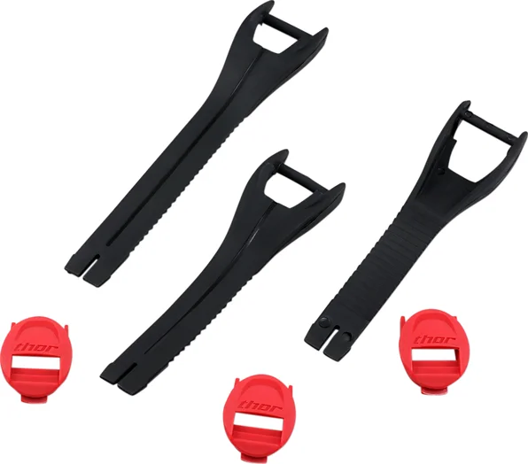 Blitz Xp Mx Boot Straps Black, Red-0