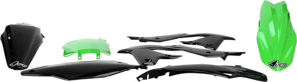 Set complet de piese de schimb din plastic pentru caroserie, negru, verde, 1, nordicamoto.ro