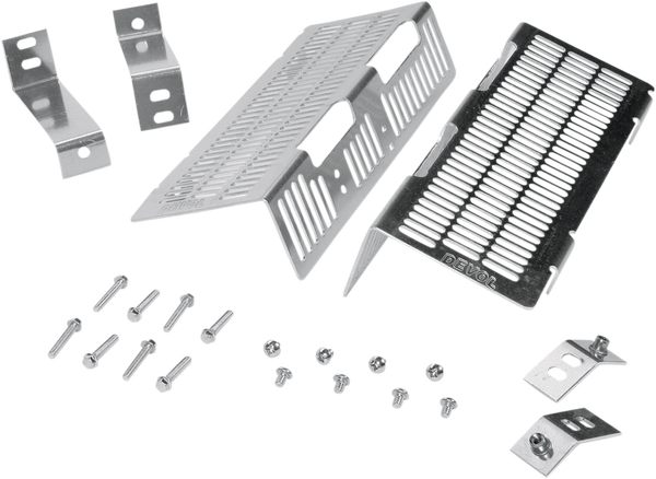 Radiator Guard Brushed Aluminum, 1, nordicamoto.ro