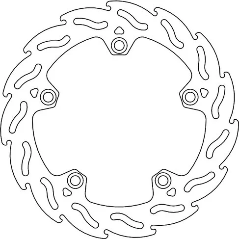 Flame Series Fixed Rotor Silver, Stainless Steel