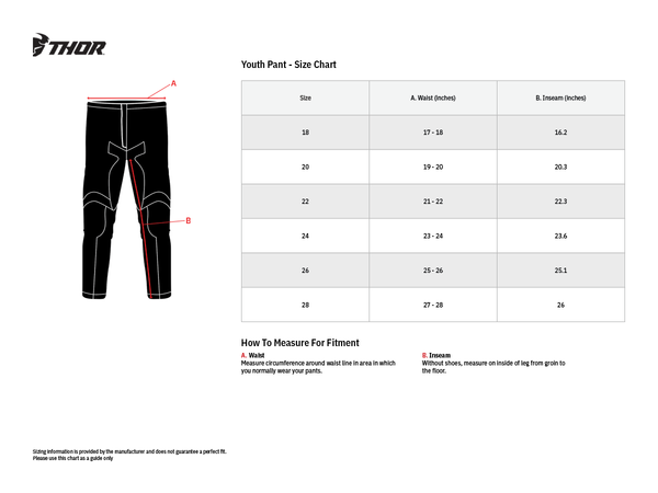 Pantaloni Copii Thor Pulse Combat Midnight/White-0