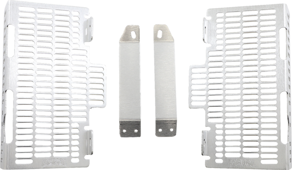 Radiator Guard Brushed Aluminum, 3, nordicamoto.ro