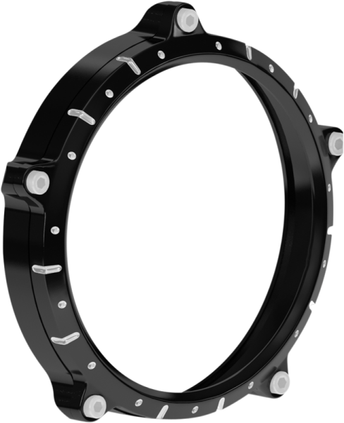 Headlight Bezel 5.75(r) Chrono Contrast Cut Black, 1, nordicamoto.ro