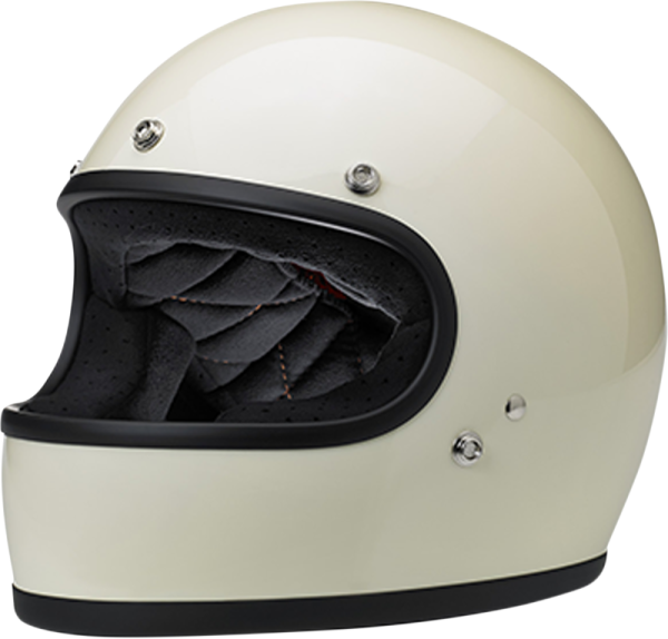 Gringo Full Face Helmet Gloss Vintage White Large White L +, 1, nordicamoto.ro