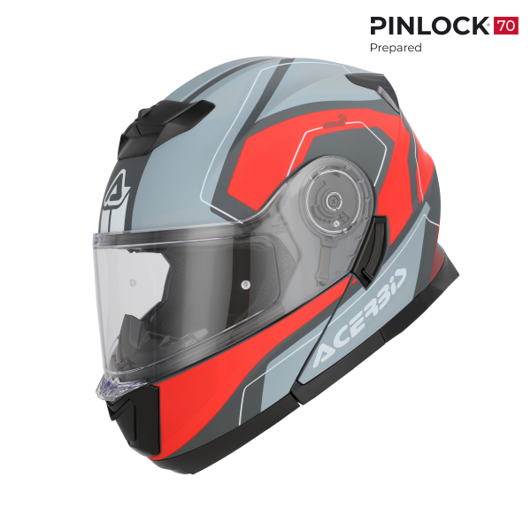 Casca Acerbis Serel 22.06 Grey/Red-13