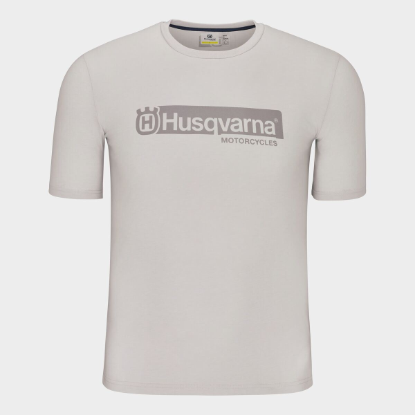 Tricou Husqvarna Origin Light Grey-1