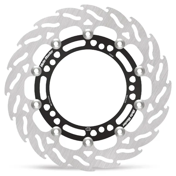 Flame Series Floating Rotor Black, Silver-1
