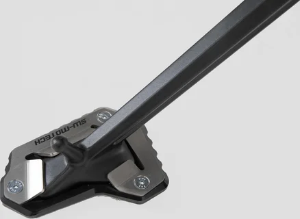 Extensie pentru piciorul suportului lateral, negru, argintiu, 1, nordicamoto.ro