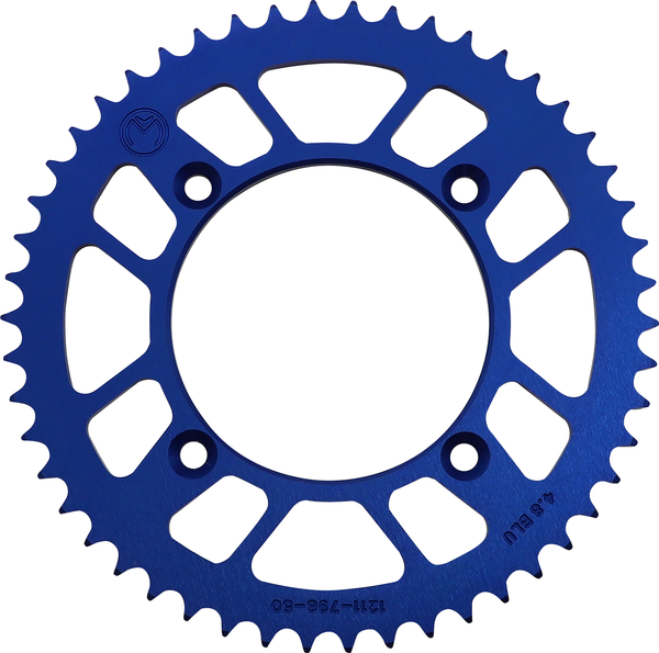 MOOSE RACING Rear Aluminum Sprocket Blue, 4, nordicamoto.ro