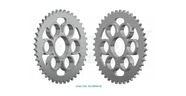 Standard Sprocket Rear 525 Zinc Plated, 1, nordicamoto.ro