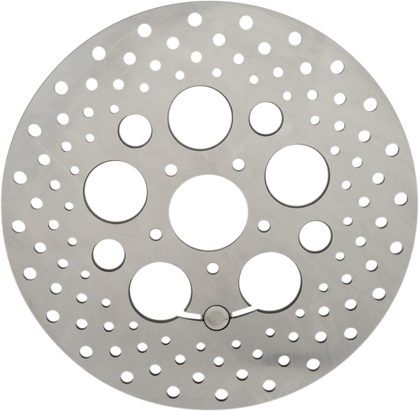 Stainless Steel Drilled Brake Rotor Ground, 1, nordicamoto.ro