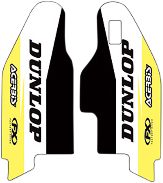 Lower Fork Guard Graphics Black, White, Yellow, 2, nordicamoto.ro