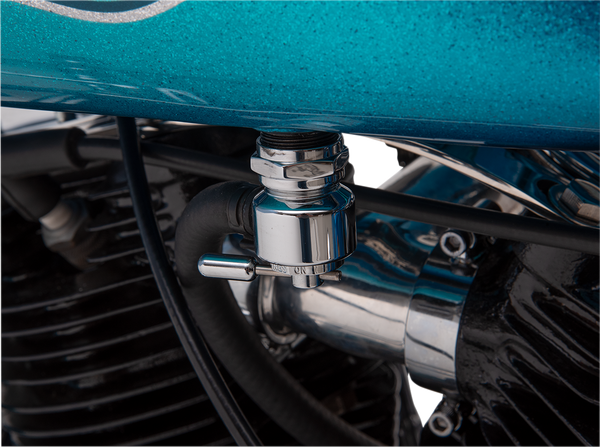 Power-flo Fuel Valve Chrome, 3, nordicamoto.ro