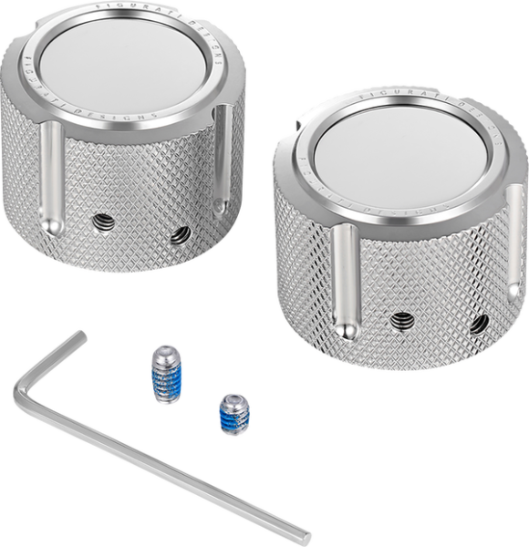 Front Axle Nut Cover Silver, 3, nordicamoto.ro