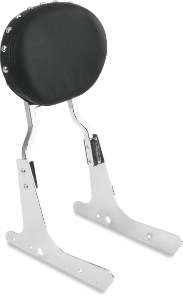 Oval Backrest Pad Black, 1, nordicamoto.ro