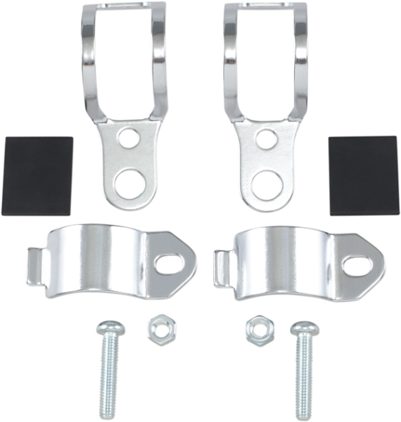 Universal Fork-mount Marker Light Brackets Chrome, 1, nordicamoto.ro