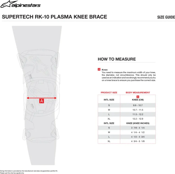 Genunchiere Alpinestars Supertech Rk-10 Plasma Black/Red-0