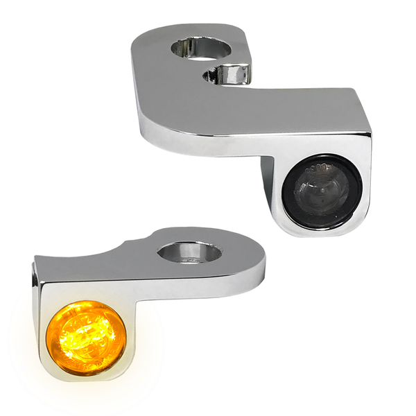 Nano Series Handlebar Turn Signals Chrome, 2, nordicamoto.ro
