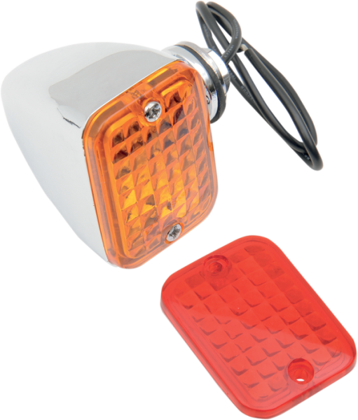 Rectangular Marker Lights Chrome, 1, nordicamoto.ro