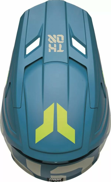 THOR Youth Fleet Forge Helmet Yellow, Blue -2