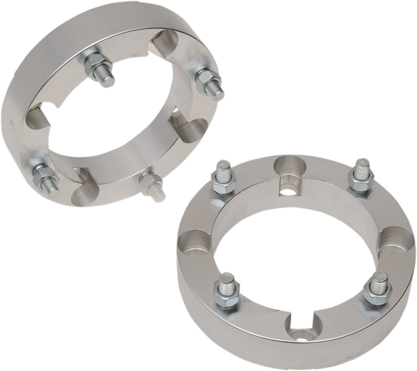 Wheel Spacers With Studs Silver 
